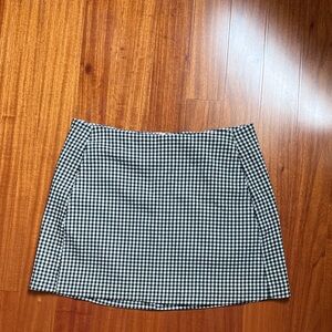 Urban Outfitters Black and White Gingham Mini Skirt